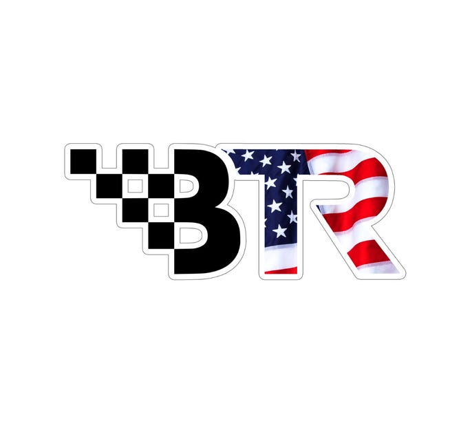 BTR Decal 6" X 2.5" USA Flag