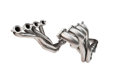 Stainless Header and Full Exhaust Kit. - 1-7/8" Headers & GREEN Exhaust Kit w/Black Quad Tips. 2016-2024 Camaro SS/ZL1