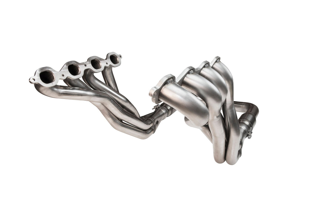 Stainless Header and Full Exhaust Kit. - 1-7/8" Headers & GREEN Exhaust Kit w/Black Dual Tips. 2016-2024 Camaro SS.