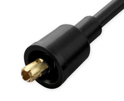 Jeu de câbles de bougies d'allumage universels avec capuchons en céramique noire à 90°