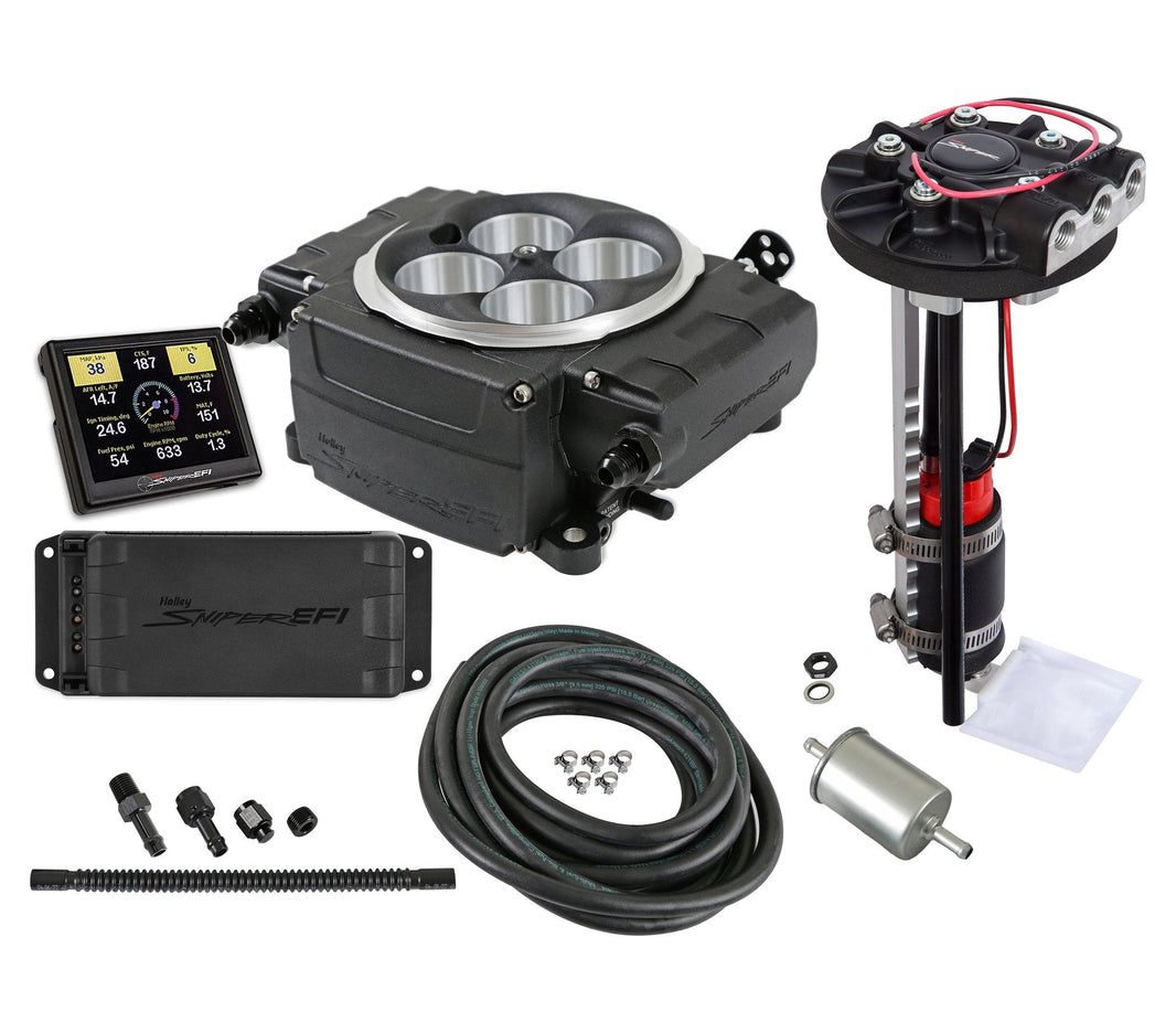 SNIPER 2 PDM 3.5 RETURNLESS KIT BLACK - Holley Sniper 2 EFI - Black