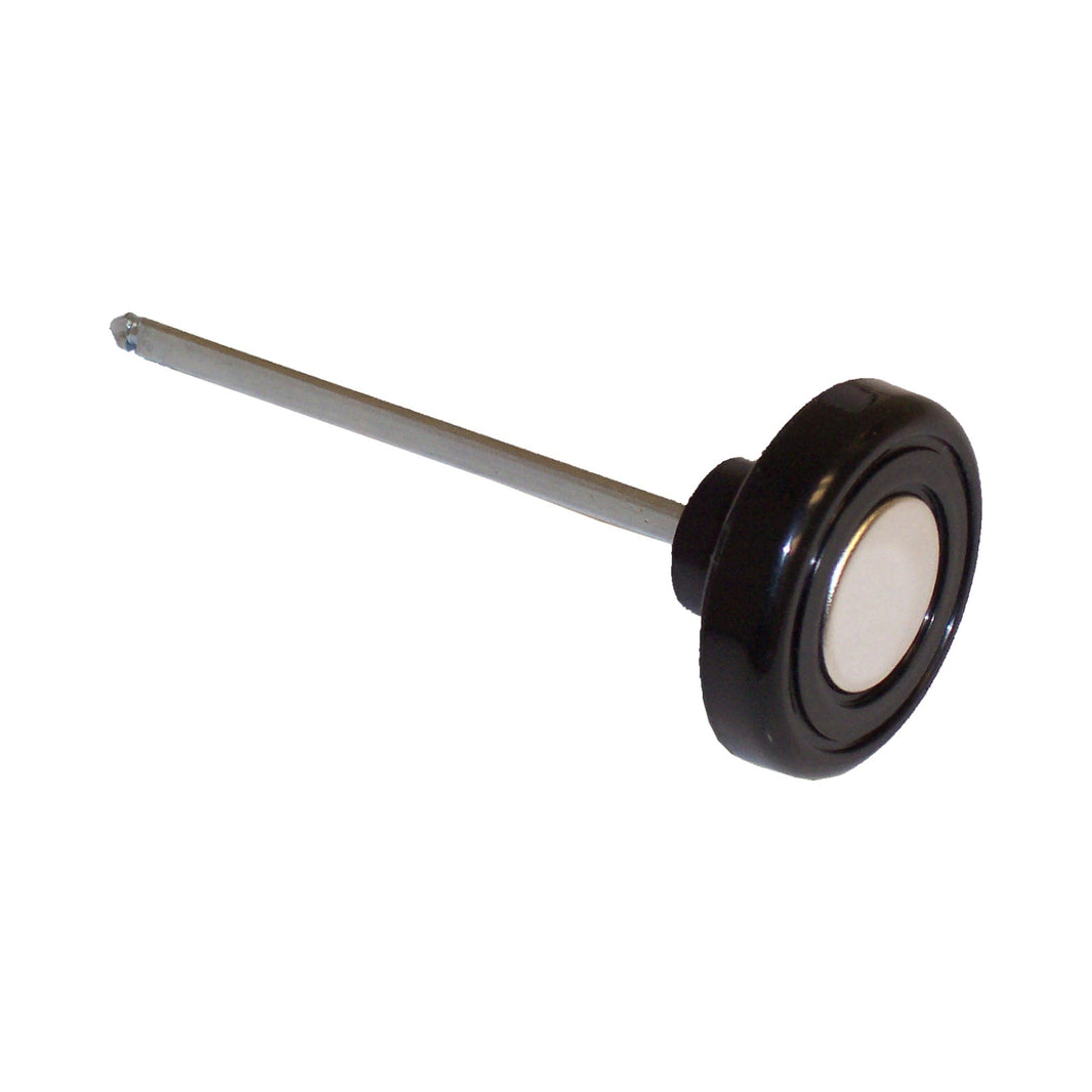 68-72 HL KNOB & ROD BK - Brothers Trucks Headlight Knob with Rod - Deluxe - Black/Silver