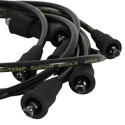 Câbles d'allumage ACCEL - 8 mm SUPER STOCK SPIRAL CUST BK