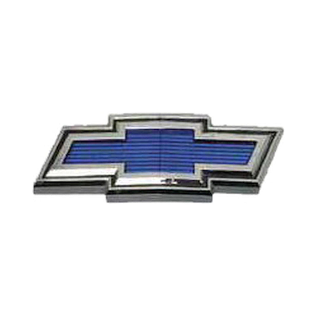 71-72 GRILL EMBLEM BL - Brothers Trucks Grille Emblem - Bowtie - Blue/Chrome - Each