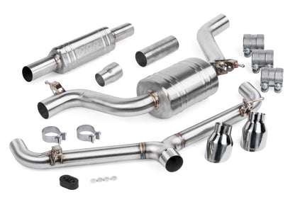 GTI TCR CAT-BACK KIT WITH RESONATOR - APR Catback Exhaust System (w/ Front Muffler) - GTI TRC (MK7.5)