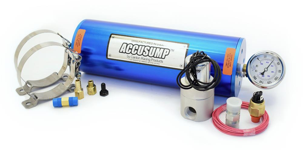 Canton Racing Accusump Oil Accumulators Marine 2 Quart 12in x 4.25in Kit