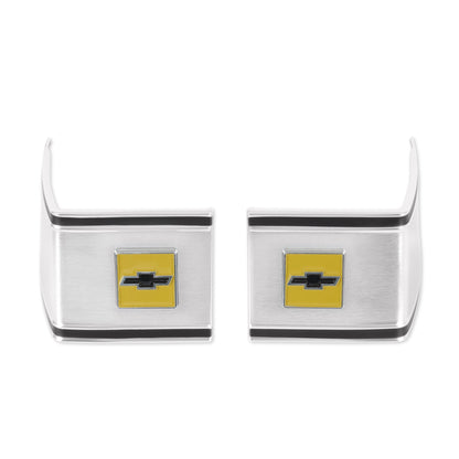 1973-1980 C10 CAB RR MLDG 3PCS/SET W/HAR - Brothers Trucks Cab Moldings - Rear - 3-Piece Set