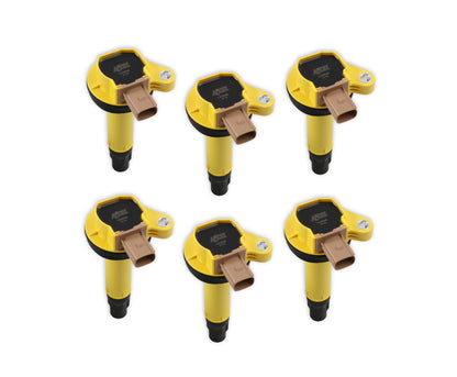 Bobine d'allumage SuperCoil pour Ford EcoBoost 3.5L V6 (2010-2016) - Lot de 6 (3 broches) - Jaune