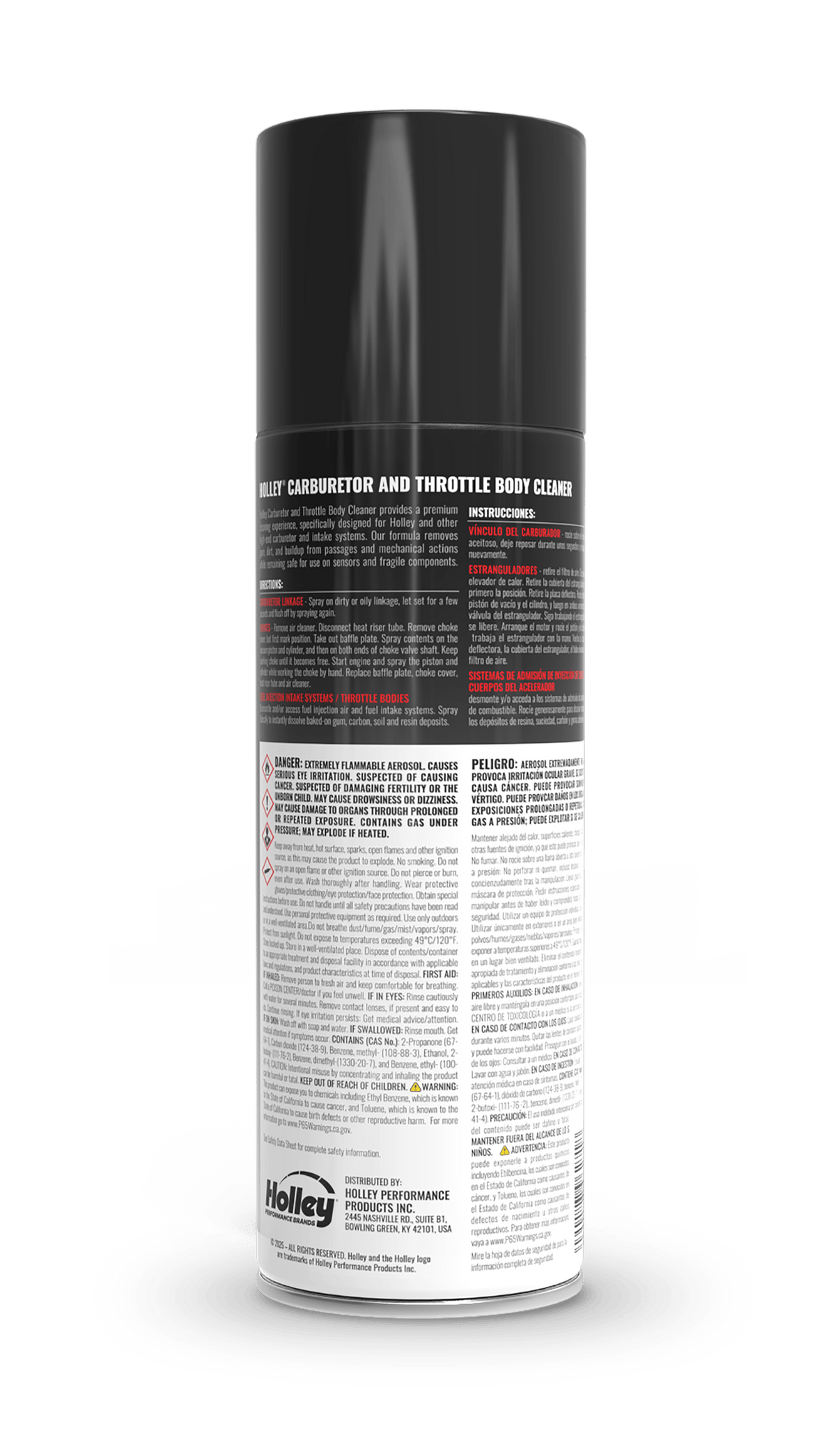 HOLLEY Carburetor & Throttle Body Cleaner Spray, 18oz Can - Photo - out of package