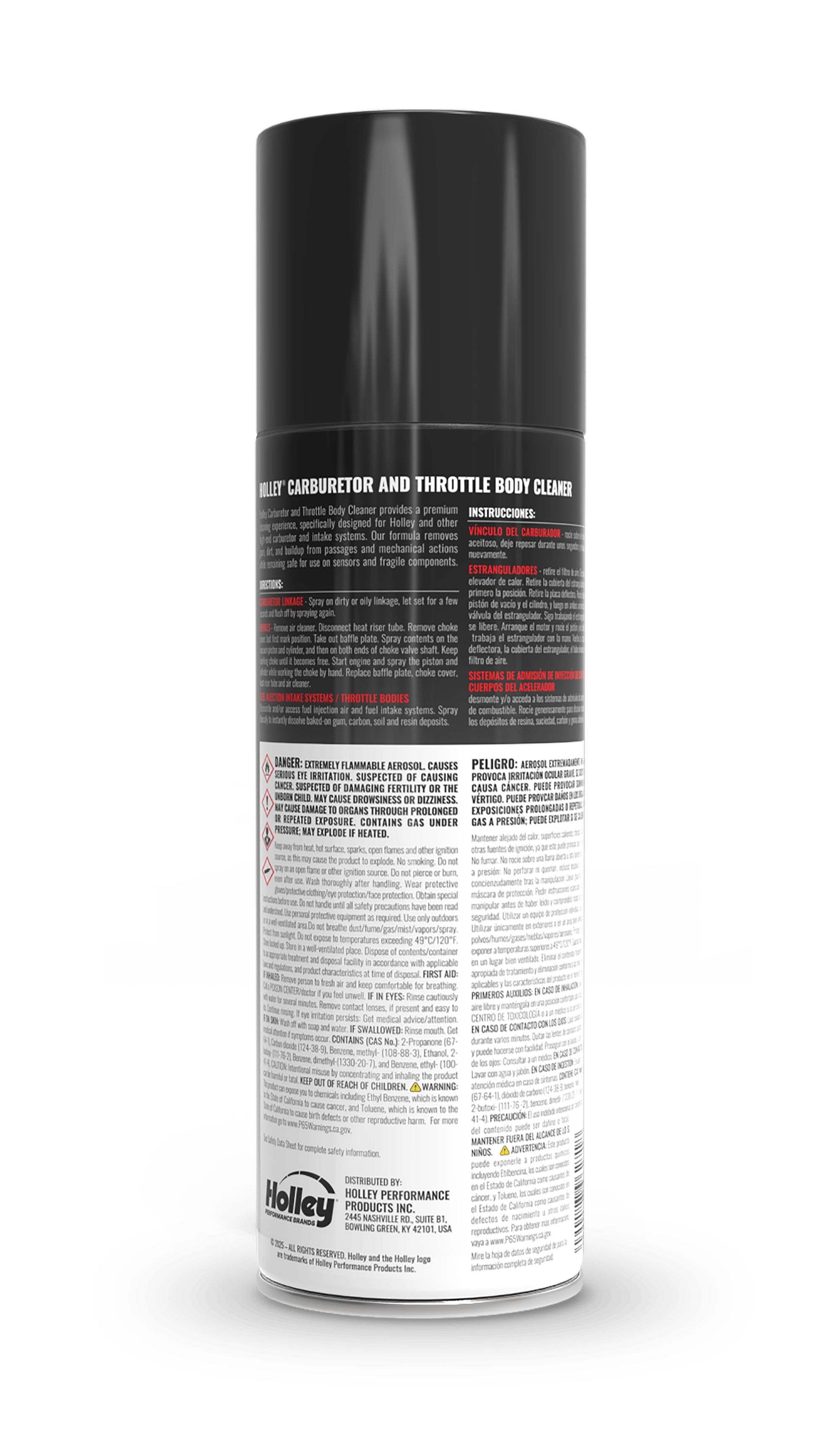 HOLLEY Carburetor & Throttle Body Cleaner Spray, 18oz Can - Photo - out of package
