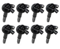Ignition Coils- SuperCoil Series 2011-2016 Ford 5.0L Coyote, Black, 8-Pack