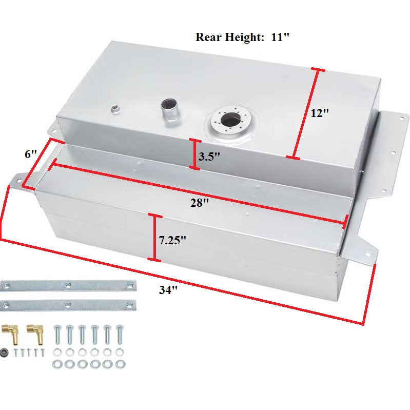 Brothers Trucks ståltank til benzin - under lad - topfyldning