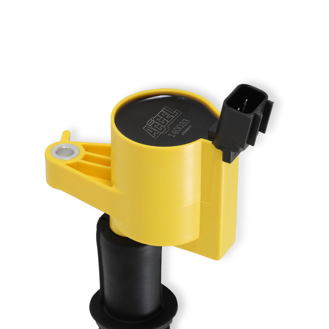 Kit d'allumage ACCEL amélioré - Ford 4.6L/5.4L/6.8L 3 soupapes (2004-2008), jaune, lot de 8