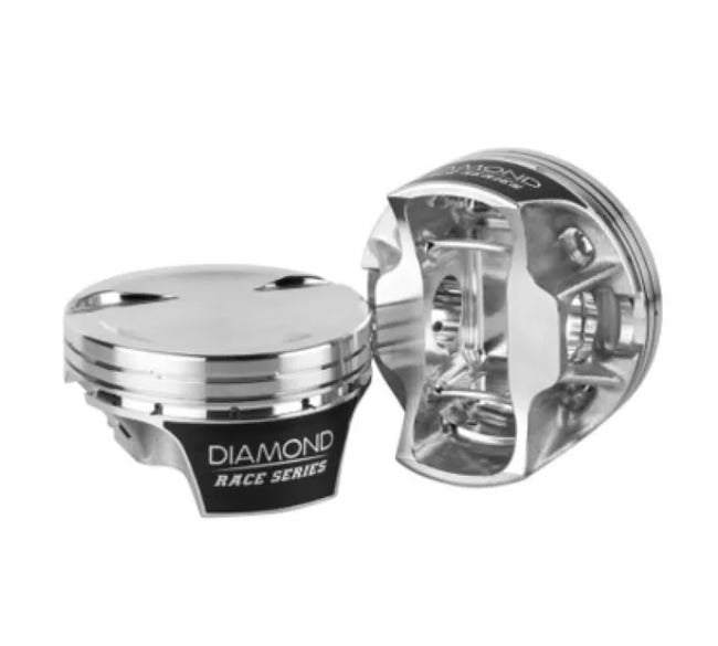 Diamond Piston Set - Ls2k 15° - 4.125" Bore - 3.622" Stroke - 6.125" Rod - 3CC Flat Top - 21563-RS-8