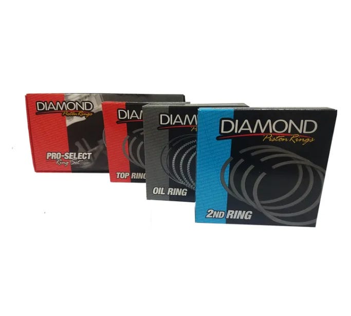 Diamond PRO Select Piston Ring Set - 4.165" Bore - .043/.043/3MM - 09214165