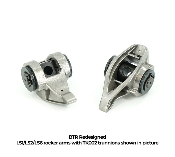 BTR Rocker Arms with Tk001 Trunnion Installed no Bolts
