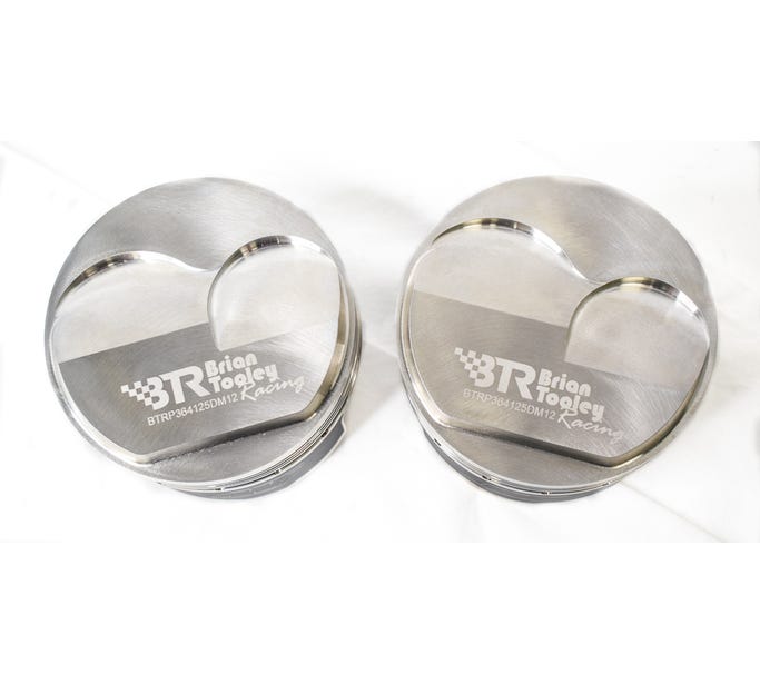 BTR Piston Set - GEN III/IV LS - 4.000" Bore - 3.622" Stroke - 6.125" Rod - 12CC Dome