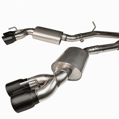 Stainless Header and Full Exhaust Kit. - 1-7/8" Headers & GREEN Exhaust Kit w/Black Quad Tips. 2016-2024 Camaro SS/ZL1