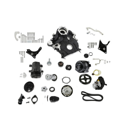 Holley Godzilla High-Mount Accessory Drive OE Oiling System Complete Kit Black - Photo - Primary