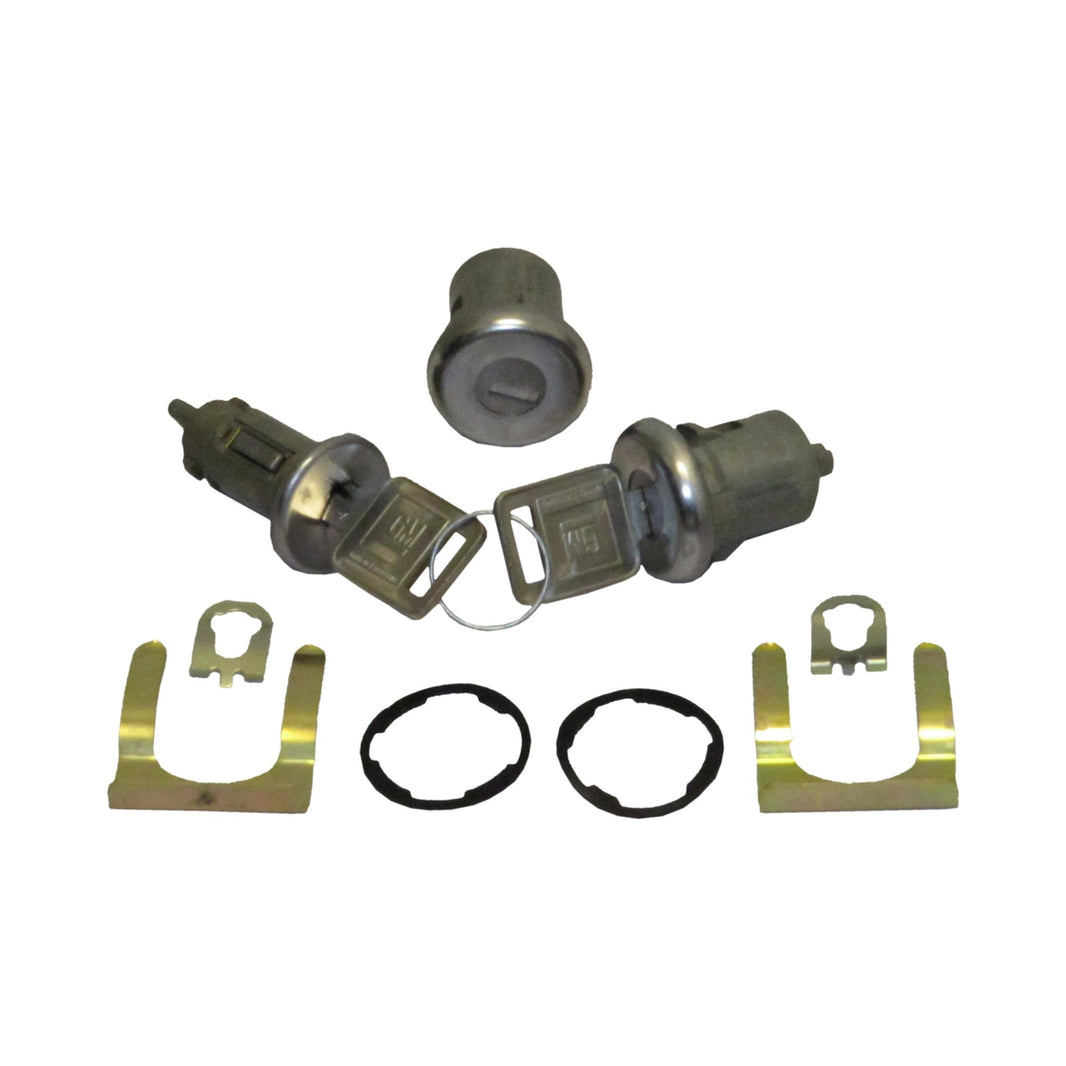 67-72 DR & IGNITION LOCK ST - Brothers Trucks Door & Ignition Lock Set - with Factory Style Keys