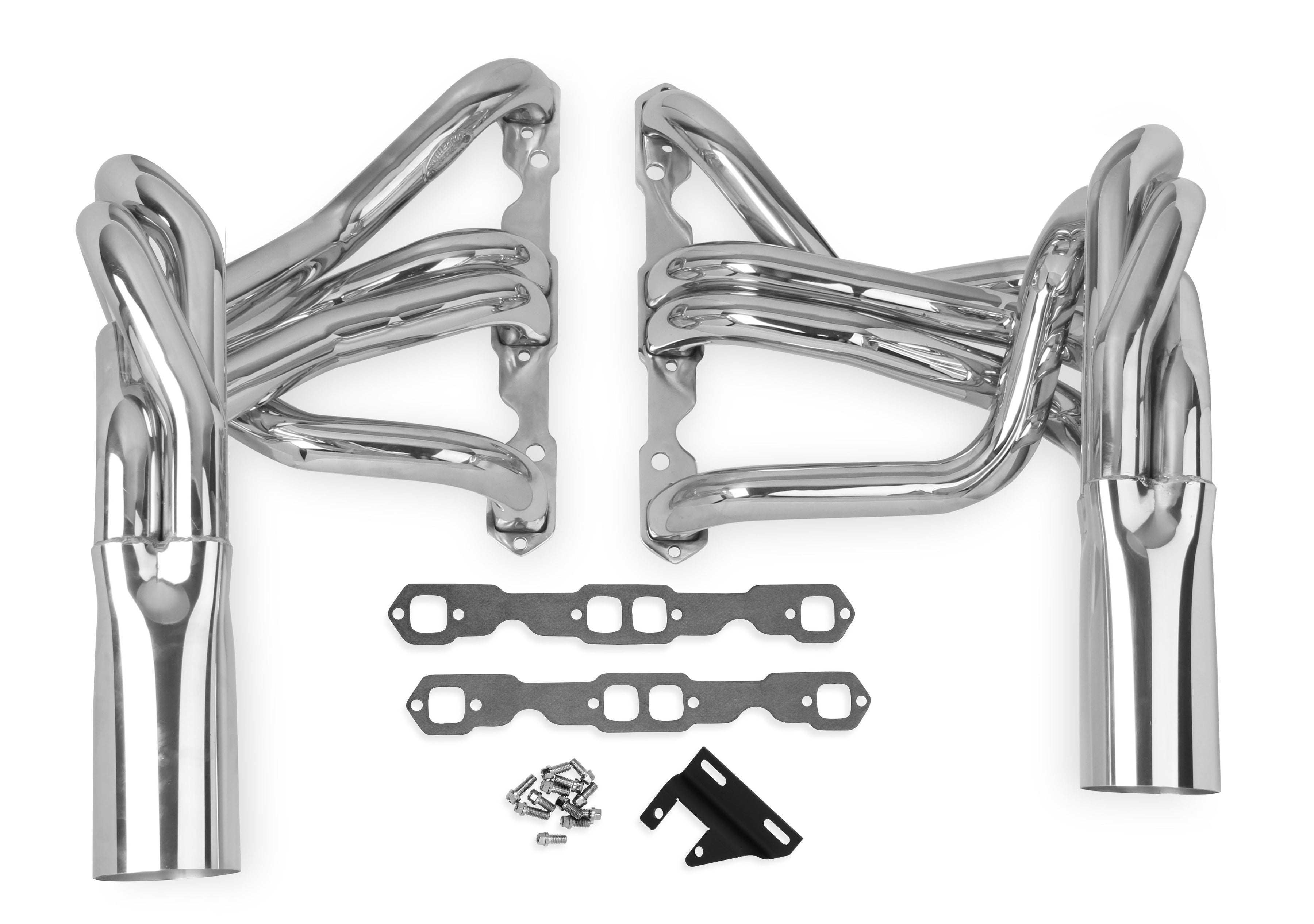 Hooker Super Competition Long Tube Headers - Polished Stainless - Photo - Primary Back