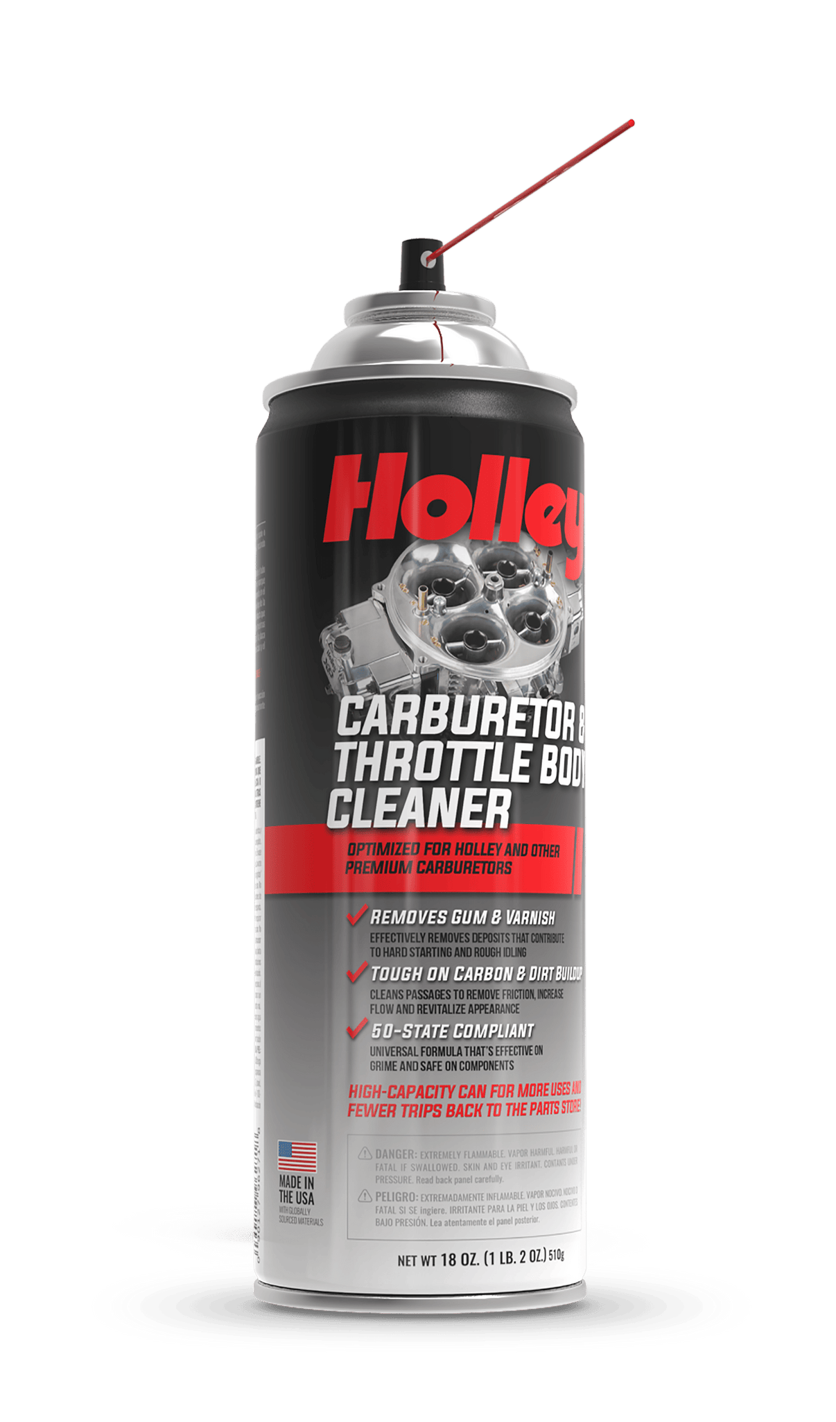 HOLLEY Carburetor & Throttle Body Cleaner Spray, 18oz Can - Photo - out of package