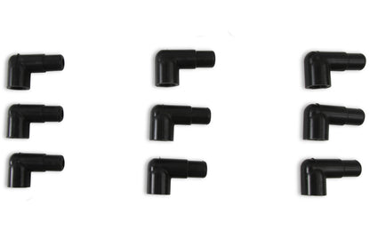 Jeu de câbles d'allumage - 8 mm - Câble bleu avec capuchons droits bleus