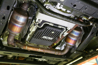 CAST TRANS PAN, 17-24 FORD 10R80, BLACK - B&M Hi-Tek Heavy-Duty Deep Transmission Pan -  Ford 10R80 - Aluminum - Black