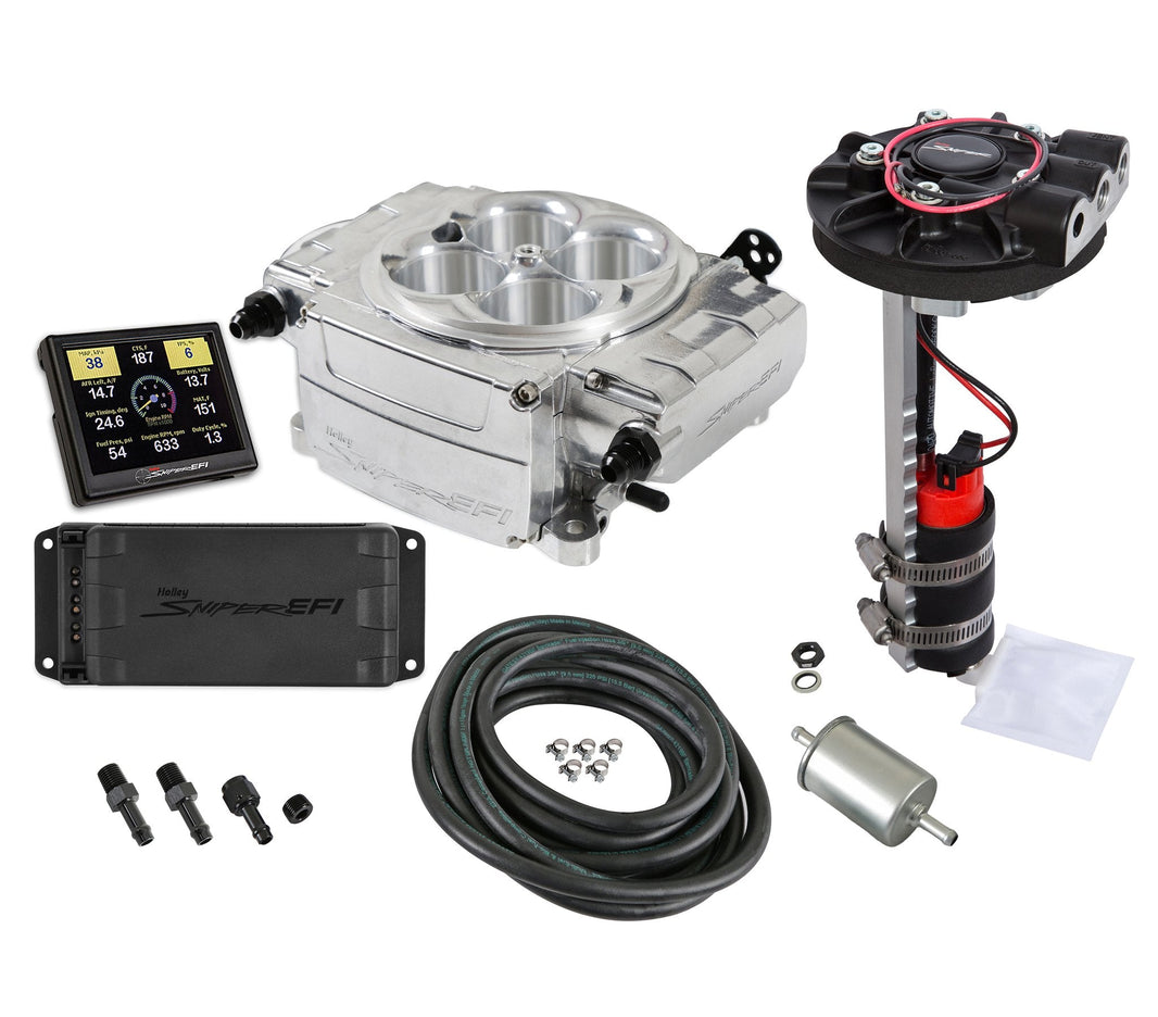 SNIPER 2 PDM 3.5" RETURN KIT POLISHED - Holley Sniper 2 EFI - Polished