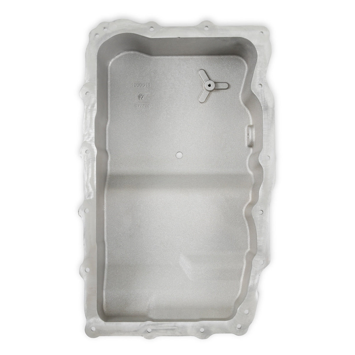 B&M Hi-Tek Heavy-Duty Deep Transmission Pan -  GM 10L80 - Aluminum - Natural - Photo - Close Up User 2