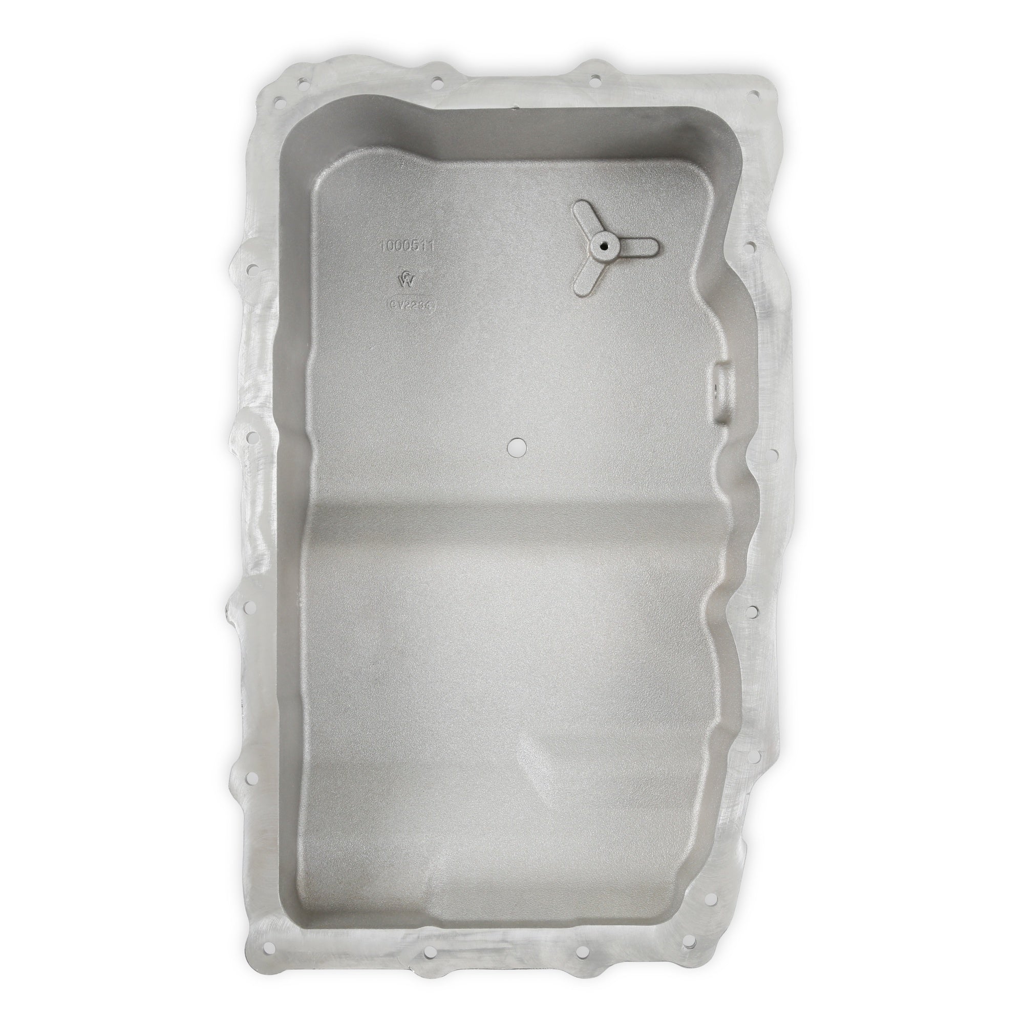 B&M Hi-Tek Heavy-Duty Deep Transmission Pan -  GM 10L80 - Aluminum - Natural - Photo - Close Up User 2