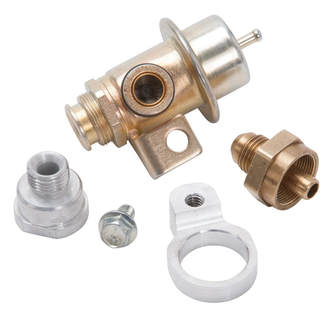 Edelbrock Pro-Flo 4 Brændstoftrykregulatorer Skinnemontering 43psi AN6 ind/ud