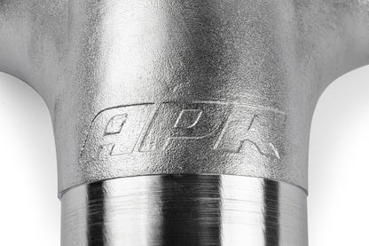 DUAL Y, MQB AWD, 3" TO 4X2.5", 304 CAST - APR Cast Stainless Steel Double Y Splitter - 76mm (3") to Quad 63.5mm (2.5")