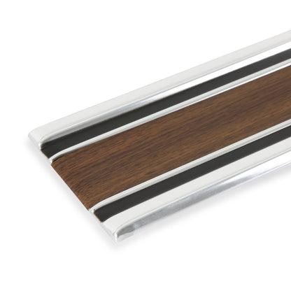 69-72 BEDSIDE MDG LWR FRT SWB LH-WOOD - Brothers Trucks  Bedside Molding - Lower Front-Shortbed- Woodgrain - LH