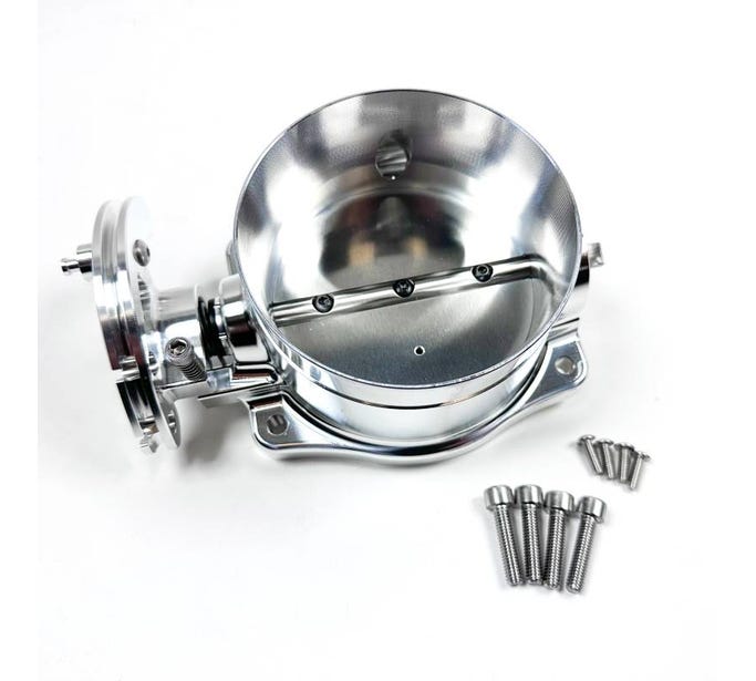 Nick Williams Throttle Body - Billet - 92MM - Dbc - Natural