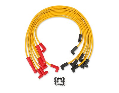 Jeu de câbles d'allumage - Âme spiralée 8,8 mm - GM 5.0/5.7L 1978-86 - Jaune