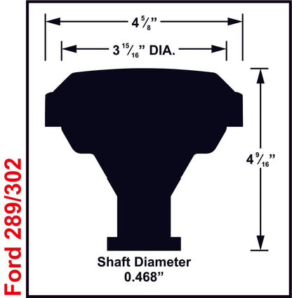 DIS Kit Small Block Ford, 289-302, Blk. - MSD DIS Direct Ignition System Kit - Black