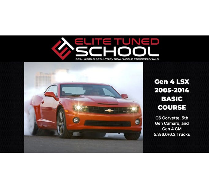 Elite Tuned School GEN IV LSX Basic Course