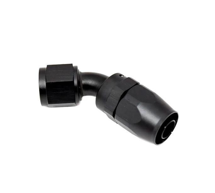 BTR AN Fittings - 45° -10AN Hose End - Black