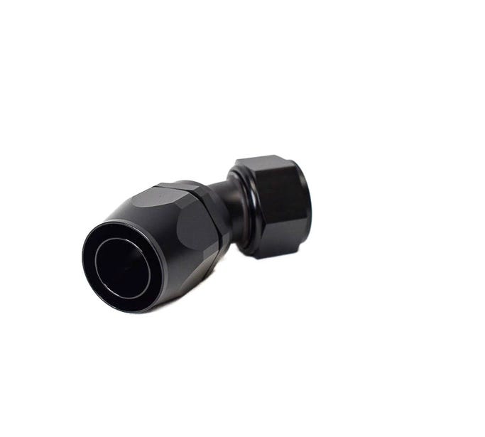 BTR AN Fittings - 45° - 20AN Hose End - Black