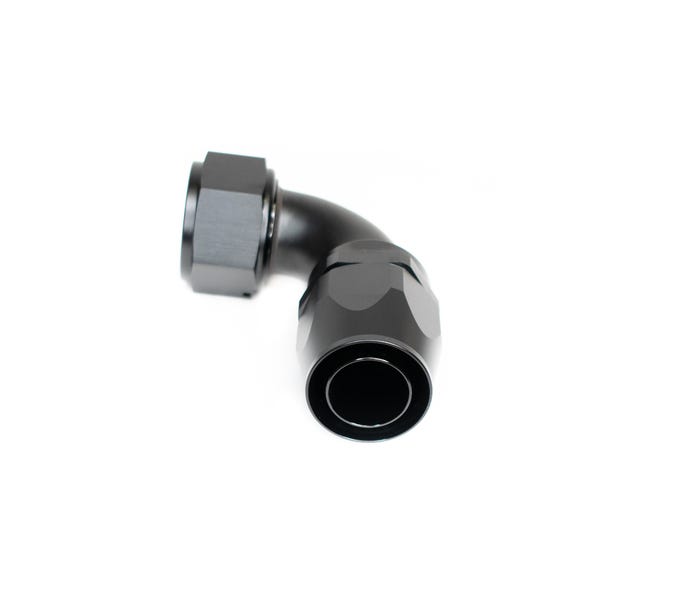 BTR AN Fittings - 90° - 20AN Hose End - Black