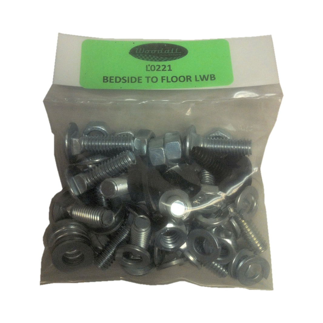 67-72 FLEET BEDSIDE TO FLR BLT KIT LONG - Brothers Trucks Bedside To Floor Bolt Kit-Longbed-57-Pieces-Left/Right