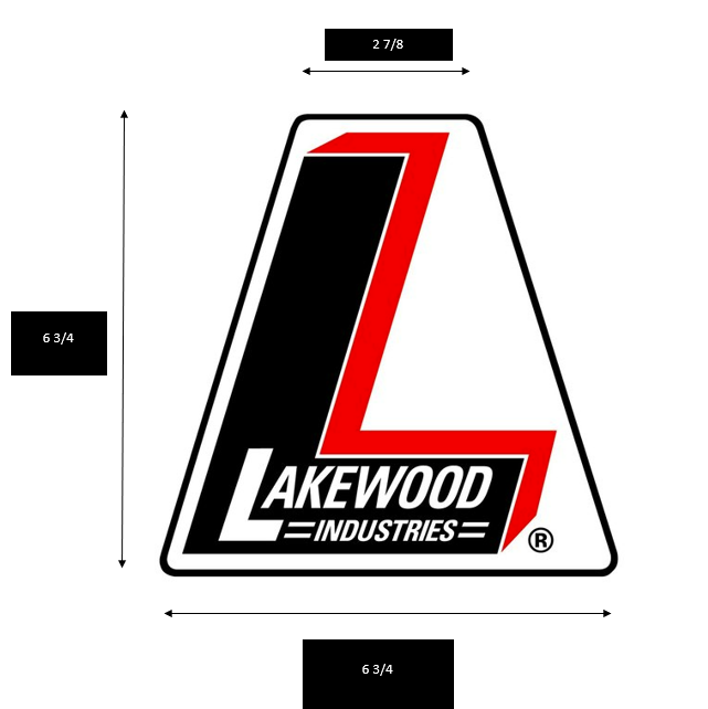 NØDVENDIGHEDSMÆRKE 6,75 X 6,75 LAKEWOOD - Lakewood-mærkat