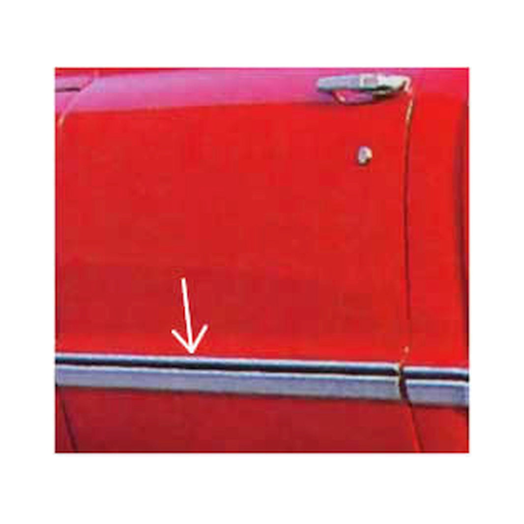 1967-68 CHEVY/GMC DOOR MOLDING - Brothers Trucks  Door Molding - Right
