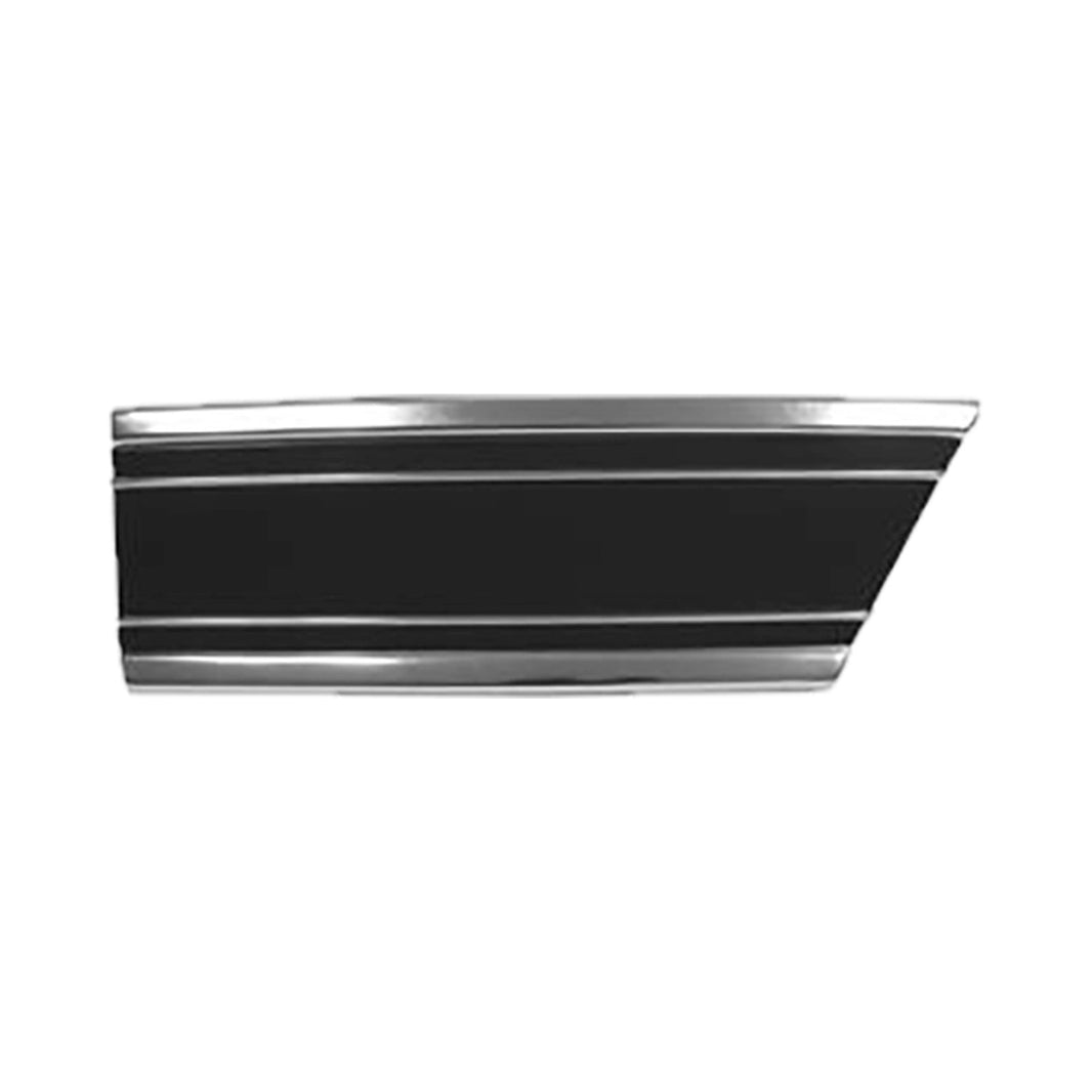 69-72 FENDER MOLDING, LWR RR RH-BK - Brothers Trucks  Fender Molding - Lower - Rear of Wheel - Black - Right