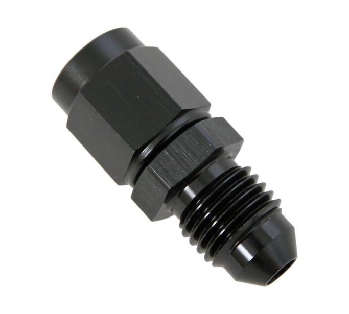 Nitrous Outlet 3 AN Female X 4AN Male Straight Swivel (black),
