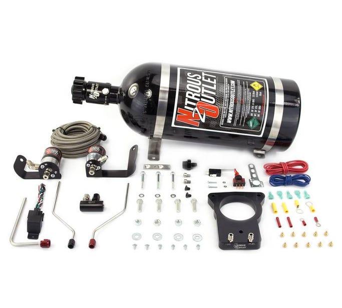 Nitrous Outlet 78MM - 2004 Gto Hardline Plate System - 50-200HP - 12LB Bottle