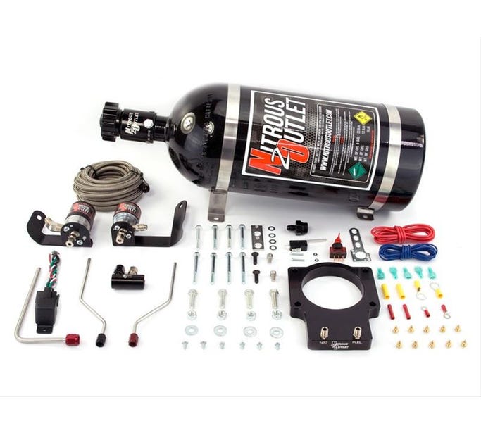 Nitrous Outlet 90MM - 05-06 Gto Hardline Plate System - 50-200HP - 12LB Bottle