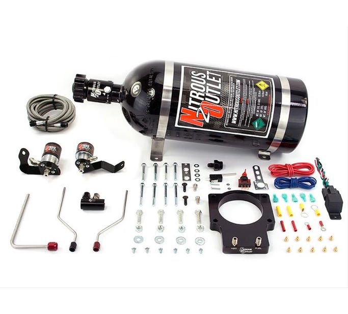 Nitrous Outlet 90MM - 05-13 Zo6 Corvette Plate System - 50-200HP - 12LB Bottle