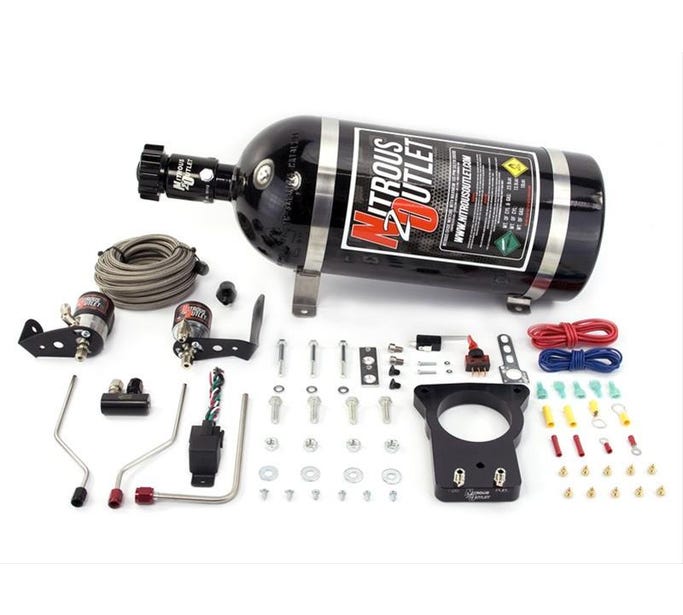 Nitrous Outlet 78MM - 04-05 CTS-V Hardline Plate System - 50-200HP - 12LB Bottle